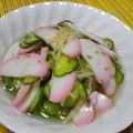 みなみ7's cooksnap of when they made 胡瓜と蒲鉾の酢の物.