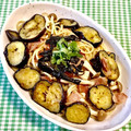 にきけん's cooksnap of when they made ☆茄子としめじとベーコンの和風パスタ☆.