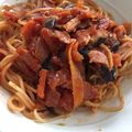 ♡37♡'s cooksnap of when they made ナスとベーコンのトマトソースパスタ.