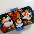 ao_zora's cooksnap of when they made 《キャラ弁》ペンギンちゃんとスイカバー.