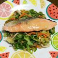 こげ岡's cooksnap of when they made 塩麹、しょうが入り☆鮭のちゃんちゃん焼き.