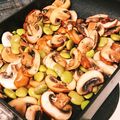 のり花's cooksnap of when they made 枝豆とマッシュルーム のバター醤油炒め.