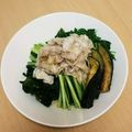 ピーナッツ子♪'s cooksnap of when they made 夏♪♪豚しゃぶと香味揚げなすの冷やし中華.