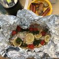 三日月うさ子's cooksnap of when they made キャンプ飯！アクアパッツァ&〆はリゾット.