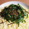 ちーこ♪♪'s cooksnap of when they made 大根おろしとナメタケのスパゲッティ.
