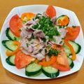 ＊amor＊'s cooksnap of when they made ☆豚しゃぶのガーリックポン酢サラダ☆.
