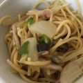 こうぶんママ's cooksnap of when they made しめじとベーコンの和風パスタ.