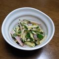 ごぼう子母さん's cooksnap of when they made 楽うまっ！ズッキーニとハムの香味サラダ.