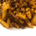 yurietti's cooksnap of when they made ひき肉とじゃがいものケチャップチーズ和え.