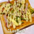 LeoRyu's cooksnap of when they made マヨ味☆ピザトースト.