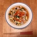 みん。実家暮らし飯's cooksnap of when they made ズッキーニとトマトのアレンジそうめん.