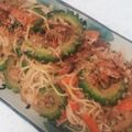桜月❀咲良mommy's cooksnap of when they made 沖縄料理♡ゴーヤ入りそうめんチャンプルー.