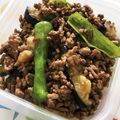 ゆうちゃんシェフ's cooksnap of when they made 簡単★万願寺唐辛子のひき肉味噌あんかけ.