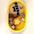 ピナ太郎's cooksnap of when they made 新ヒーロー♪トッキュウジャーキャラ弁.