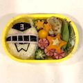 ピナ太郎's cooksnap of when they made 新ヒーロー♪トッキュウジャーキャラ弁.