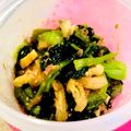 ★まいちむ★'s cooksnap of when they made 妊婦さんへ＊小松菜エリンギの梅おかか和え.