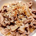 ☆土女☆クック's cooksnap of when they made * 簡単！すき焼き風豚丼 *.