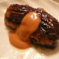 まぁチム's cooksnap of when they made なすびのひき肉挟み揚げオーロラソースがけ.