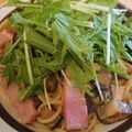 akiccheese's cooksnap of when they made ＊ナスとベーコンと水菜の和風パスタ＊.