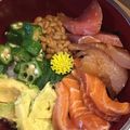 ブルちゃん☆'s cooksnap of when they made まぐろ漬け海鮮丼.