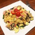 usabootan's cooksnap of when they made なすとズッキーニのパスタ.