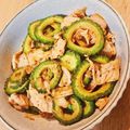 まやチャン's cooksnap of when they made 輪切りゴーヤの豚キムチ☆.