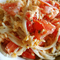 ayanova's cooksnap of when they made 簡単パスタ・フレッシュトマトと卵の炒め.