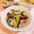 Richland☆Y's cooksnap of when they made アスパラといろいろきのこの炒め物.