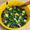 まーさんれなさん's cooksnap of when they made モロヘイヤ＆納豆＆胡瓜.