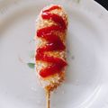 sakusakuu's cooksnap of when they made HMで簡単！韓国チーズホットドッグ♩.