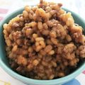 ゆうちゃんシェフ's cooksnap of when they made ダイエット中に☆簡単もち麦入り肉味噌.
