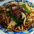 かるぼスパ's cooksnap of when they made ピーマンと挽肉の塩バターパスタ.