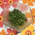 ぽぽきゅ's cooksnap of when they made モロヘイヤのわさび和え.