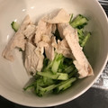 traum1's cooksnap of when they made 棒棒鶏風鶏胸肉ときゅうりのごま和えサラダ.