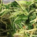 クック56847H☆'s cooksnap of when they made 水菜のごまあえ★レンジで簡単.