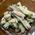 菜つ実☆ミ's cooksnap of when they made きゅうりと胸肉の胡麻マヨネーズサラダ♪.