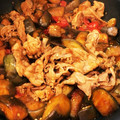 クックJGJ3YP☆'s cooksnap of when they made 豚肉とナスとプチトマト炒め.