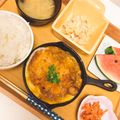 のんちごはん♡'s cooksnap of when they made スキレット★揚げずに★簡単【カツとじ】♪.