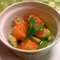 toshimin's cooksnap of when they made アボカドとサーモンのレモンわさび醤油味.