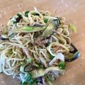 もぐひぐま's cooksnap of when they made 【超簡単レンジで15分】無限なす焼きそば.