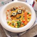 ゆめ＊kitchen's cooksnap of when they made ミニオン♪１歳のお誕生日プレート☆.