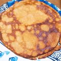 harukapad♬'s cooksnap of when they made 余ったきな粉でクレープ生地.