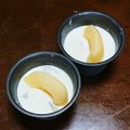 おにぎり99's cooksnap of when they made 簡単なのに濃厚♡桃プリン.