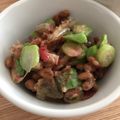 ポメちょん's cooksnap of when they made 簡単♪箸が止まらないオクラ梅〜納豆☆.