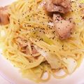 yama-chan's cooksnap of when they made 鶏肉とキャベツの塩パスタ.