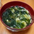 まりるれろキッチン's cooksnap of when they made ふわっ♪卵とめかぶのスープ～ダシダで～.
