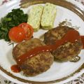 mmameco's cooksnap of when they made ふわふわハンバーグ.
