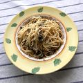 ひとはるまま's cooksnap of when they made シーチキンと梅と大葉の和風パスタ.