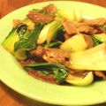 綾タン's cooksnap of when they made 牛肉とチンゲン菜のにんにく醤油炒め.