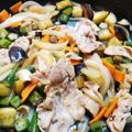 クリームドーナツ's cooksnap of when they made なすとオクラと豚肉のポン酢炒め.